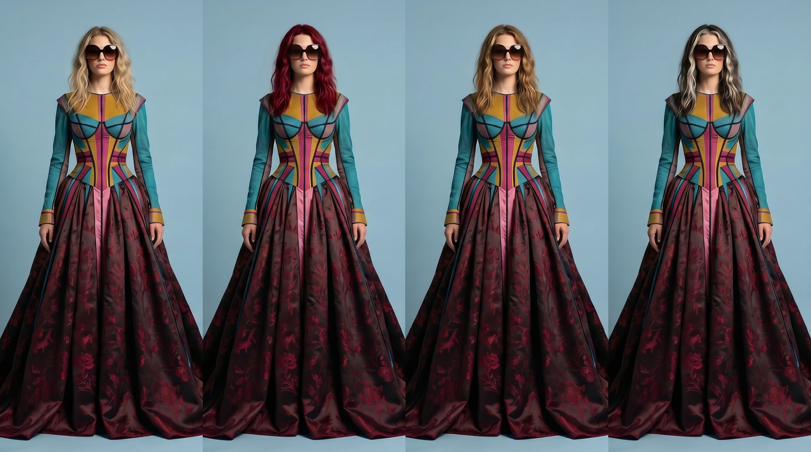 Historical ball gown - editorial presentation
