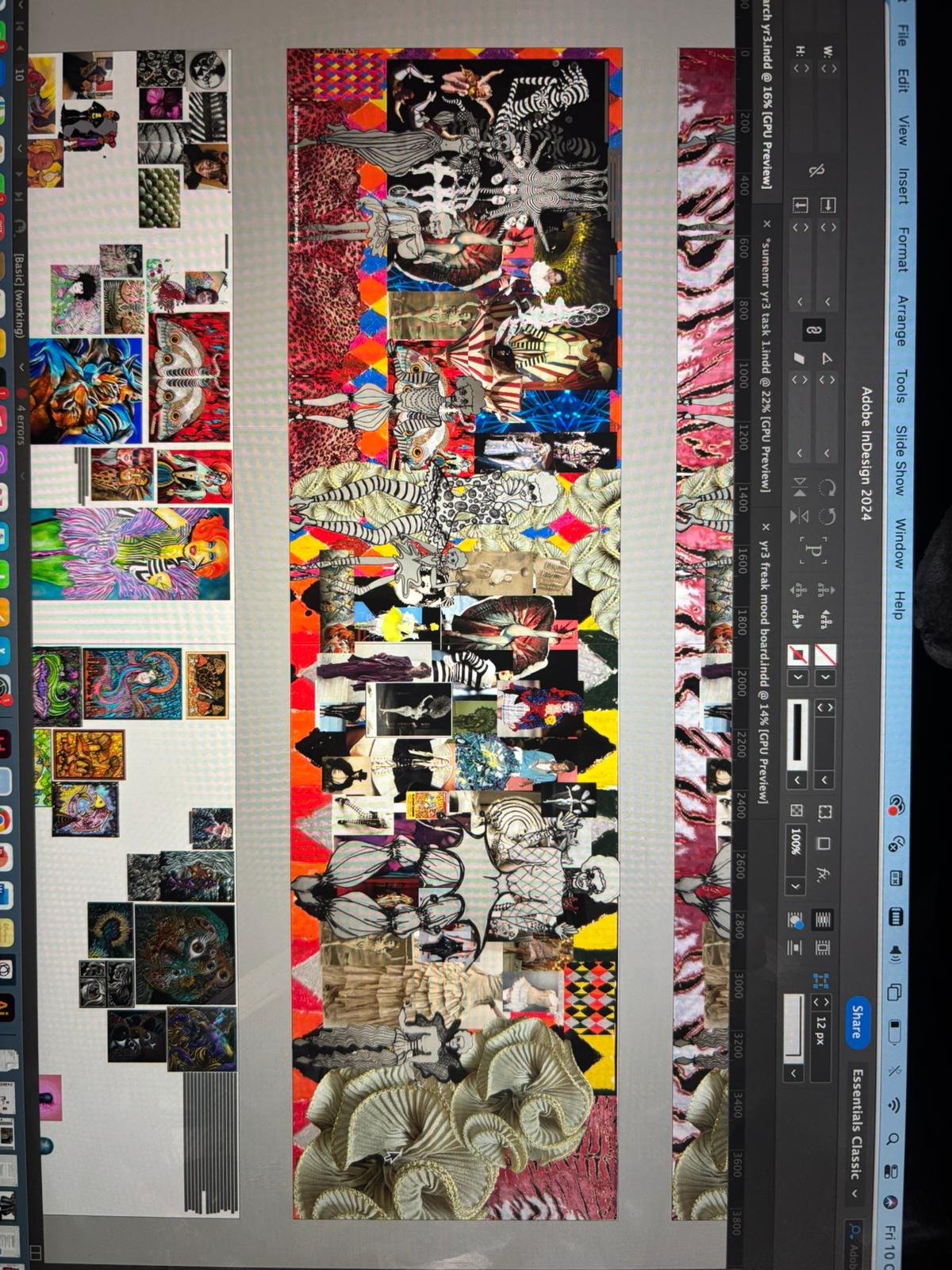 Research and inspiration - Freaky Freaks circus mood board